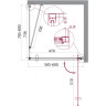 Душевой уголок 60x80 см BELBAGNO MARMI-AH-1-60/80-C-Cr