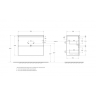 Тумба под раковину BELBAGNO UNO-MINI-800-2C-SO-GSO подвесная темно-серая матовая